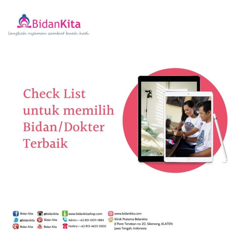 Check List untuk memilih Bidan/Dokter Terbaik