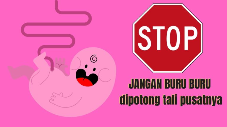 JANGAN BURU-BURU DI POTONG TALI PUSATNYA  YA!