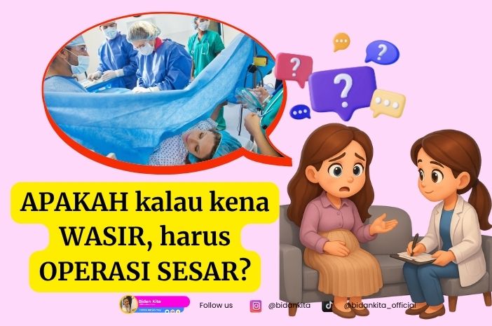 Benarkah Wasir Saat Hamil Harus Sesar?